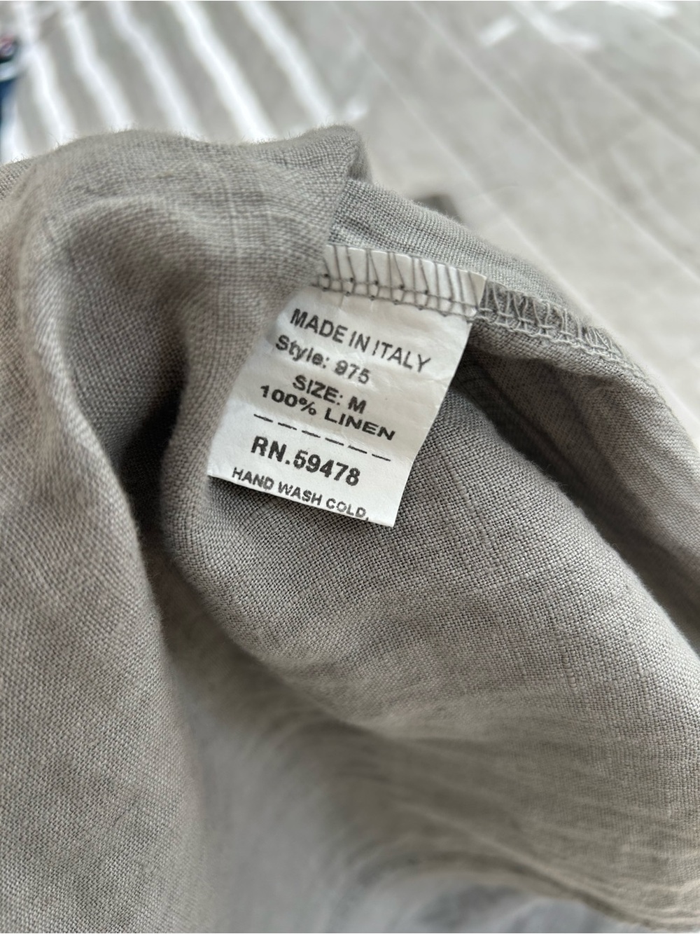 Francesca Bettini Linen Sleeveless Cowl Neck Maxi Dress in Gray - Picture 5 of 5